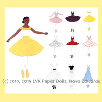 Symone Ballerina Paper Doll