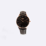 Iconic Women's Black and Gold Watch