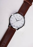 Iconic Brown and Silver Men's Watch